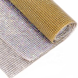 crystal AB 24*40cm Self Adhesive Rhinestone Sheet