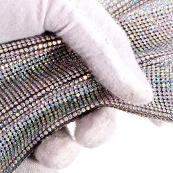 crystal AB 24*40cm Self Adhesive Rhinestone Sheet