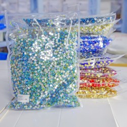 14400 Bulk Wholesale Glass  ss20 Crystal AB Flat Back rhinestone