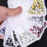 mixed size glass flatback rhinestones