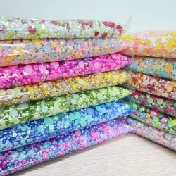 1KG mix half paerl resin rhinestone