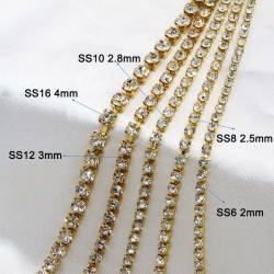 Strass Banding  Rhinestones CupChain  Trim
