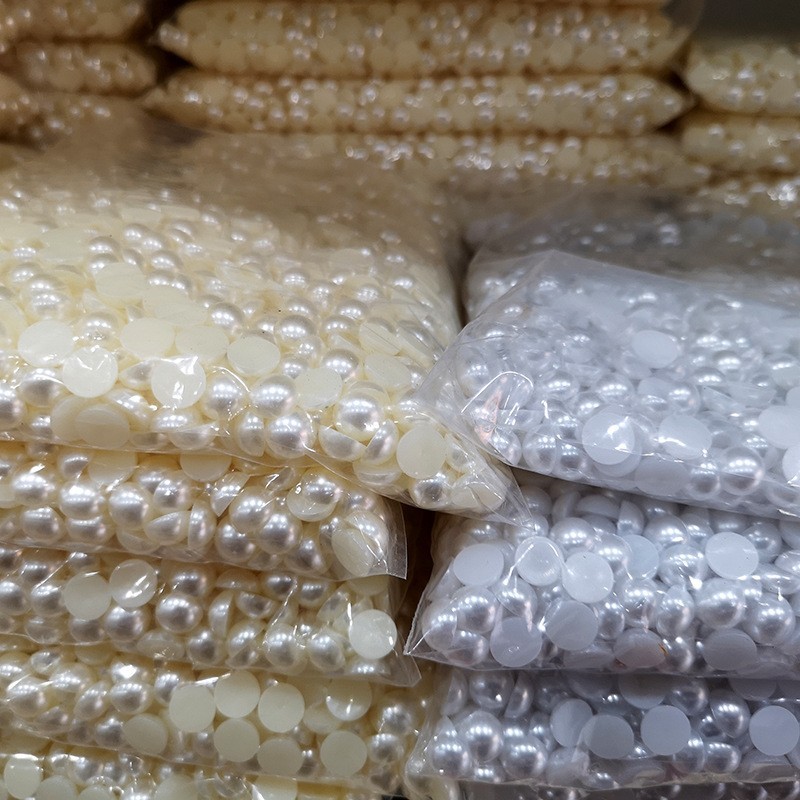 90 Colors Plastic ABS Flat Back Half Pearl in Bulk 90 Colors Plastic ABS Flat Back Half Pearl in Bulk