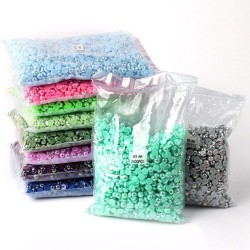 90 Colors  Plastic ABS Flat Back Half Pearl in Bulk