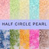 90 Colors  Plastic ABS Flat Back Half Pearl in Bulk