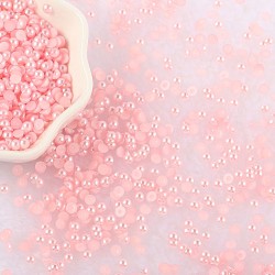 90 Colors  Plastic ABS Flat Back Half Pearl in Bulk