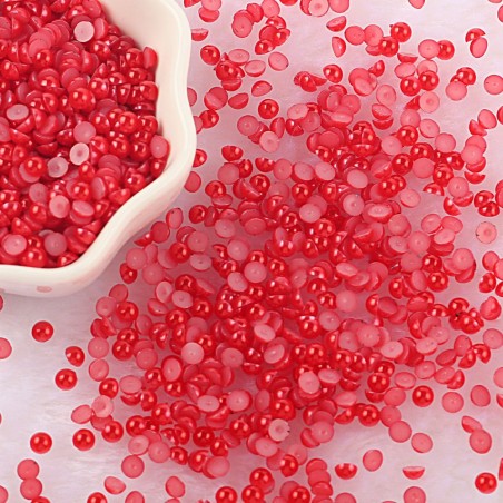90 Colors  Plastic ABS Flat Back Half Pearl in Bulk