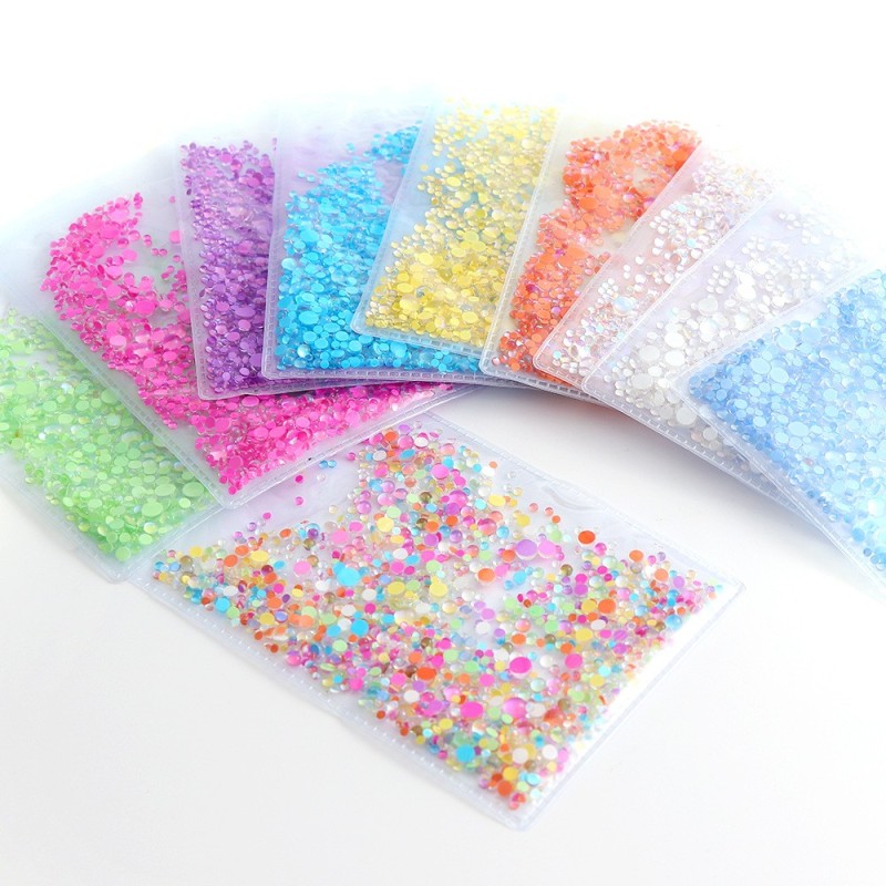 Mix Size Half Pearls Beads Flatback Stone Mermaid Tears Mix Size Half Pearls Beads Flatback Stone Mermaid Tears
