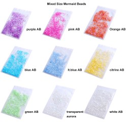 Mix Size Half Pearls Beads Flatback Stone Mermaid Tears