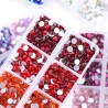 SS6-SS20 6 Blank Box Packing Various Colors Glass Rhinestone
