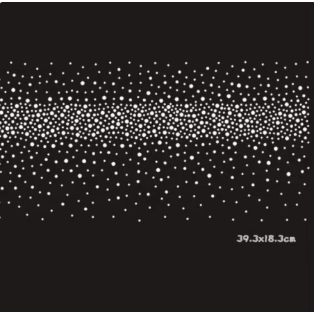 39.3*18.3cm Starry Sky Hot Fix Transfer