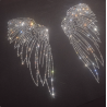23.8*25.1cm Iron on Transfer Hotfix Rhinestone Transfer Wings