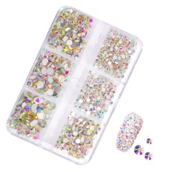 SS6-SS20 6 Blank Box Packing Various Colors Glass Rhinestone