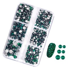 Bulk Wholesale Glass Rhinestones SS6–SS20 | Flat Back, Multi-Color Pack | Yantuo Rhinestone