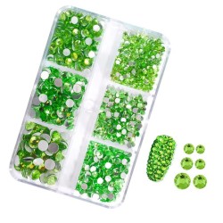 SS6-SS20 6 Blank Box Packing Various Colors Glass Rhinestone