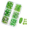 SS6-SS20 6 Blank Box Packing Various Colors Glass Rhinestone