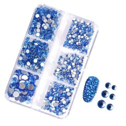 SS6-SS20 6 Blank Box Packing Various Colors Glass Rhinestone