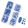 SS6-SS20 6 Blank Box Packing Various Colors Glass Rhinestone