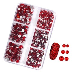 SS6-SS20 6 Blank Box Packing Various Colors Glass Rhinestone