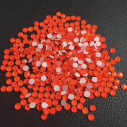 Wholesale SS6 to SS30 Neon Colors Flat Back Glass  Rhinestone
