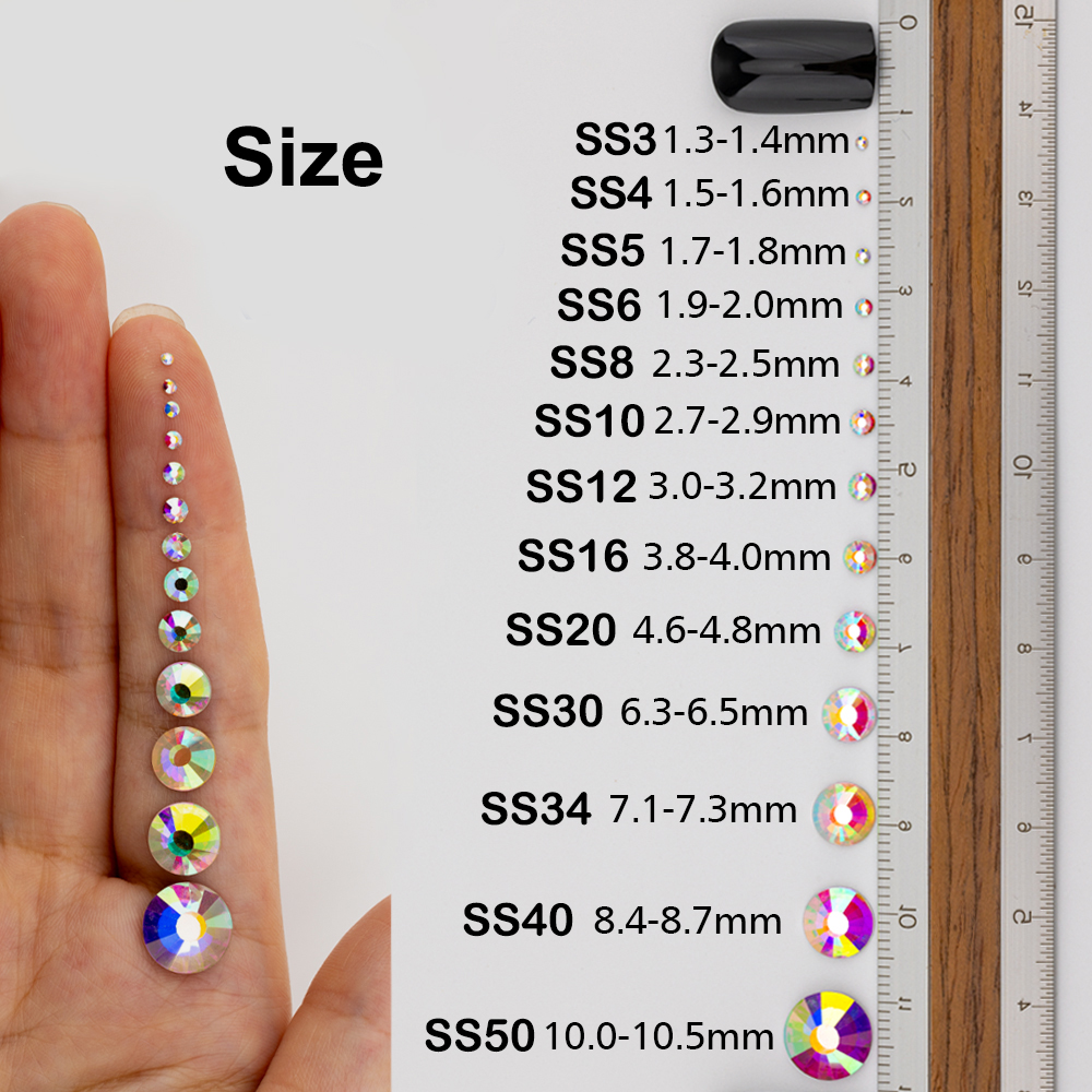 rhinestone size chart